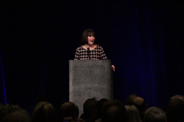 US Representative Betty McCollum speaks summit attendees on February 27, 2016. (Photo: Office of Governor Mark Dayton and Lt. Governor Tina Smith)
