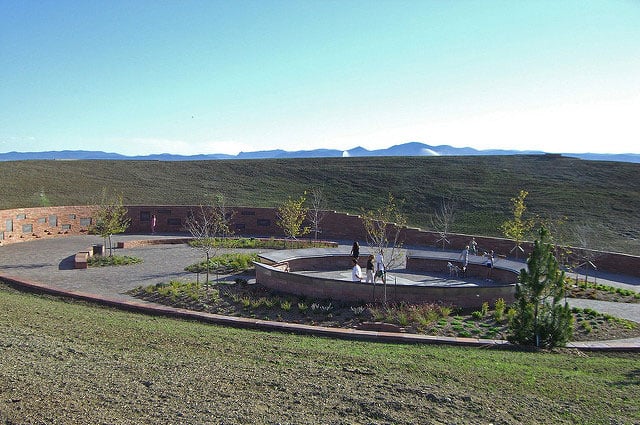 Most well-known memorials, which create acts of collective memory actually exclude the contextual memory of What did these people die for? and why? The official memorial for the Columbine High School shootings gives no clue whatsoever as to how and why these twelve students and one teacher died.