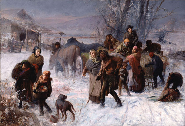 The Underground Railroad by Charles T. Webber. (Image via Wikimedia Comons)