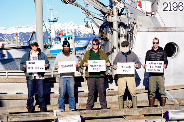 Growing numbers of fishermen in Cordova, Alaska, along with thousands of others along coastal Alaska, have grown weary of the US Navy’s war games occurring during the opening of commercial fishing season in the Gulf of Alaska. (Photo: Emily Stolarcyk)