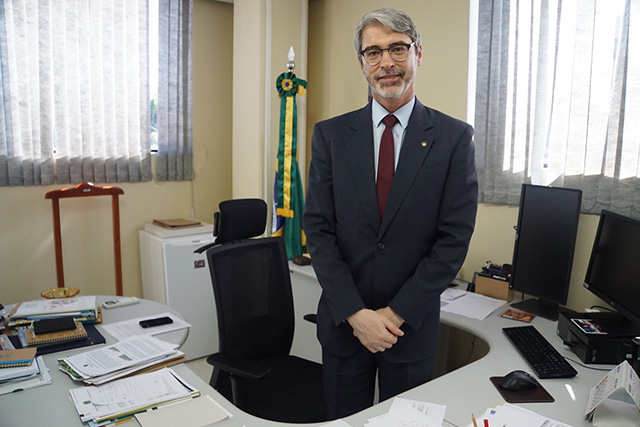 Brazil's Secretary for Climate Change and Forest, Everton Lucero, is working to prevent the doomsday scenario of climate disruption compromising the 