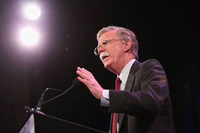 Former Ambassador to the United Nations John Bolton speaks to guests at the Iowa Freedom Summit on January 24, 2015 in Des Moines, Iowa. (Photo: Scott Olson / Getty Images)