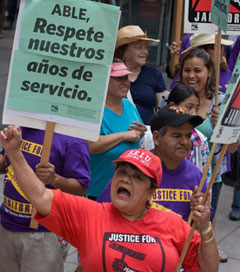 Los Angeles Janitors Fight for Their Jobs